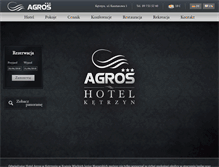Tablet Screenshot of hotel-agros.pl